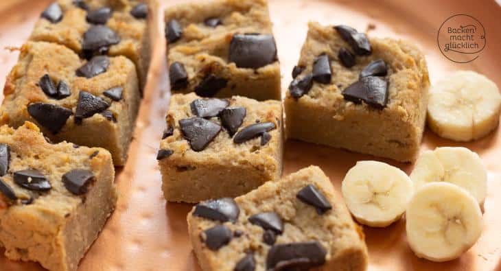 Bananen-Blondies gesund