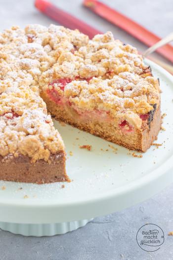 Rhabarber-Streuselkuchen vegan