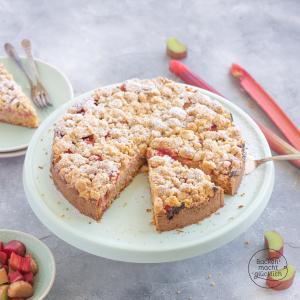 Rhabarberkuchenrezept vegan
