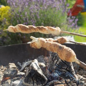 selbstgemachtes Stockbrot