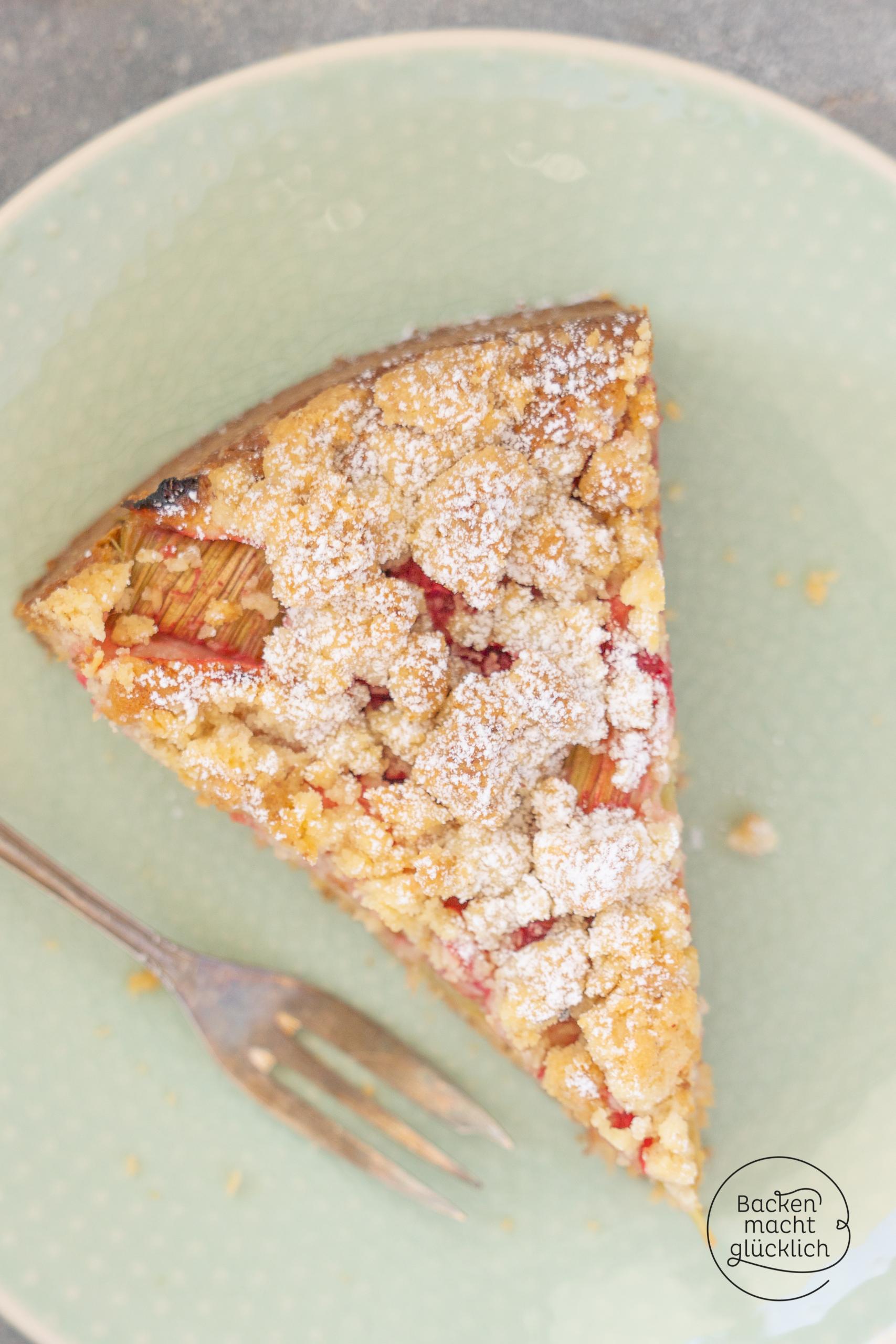 veganer Rhabarberkuchen ohne Ei
