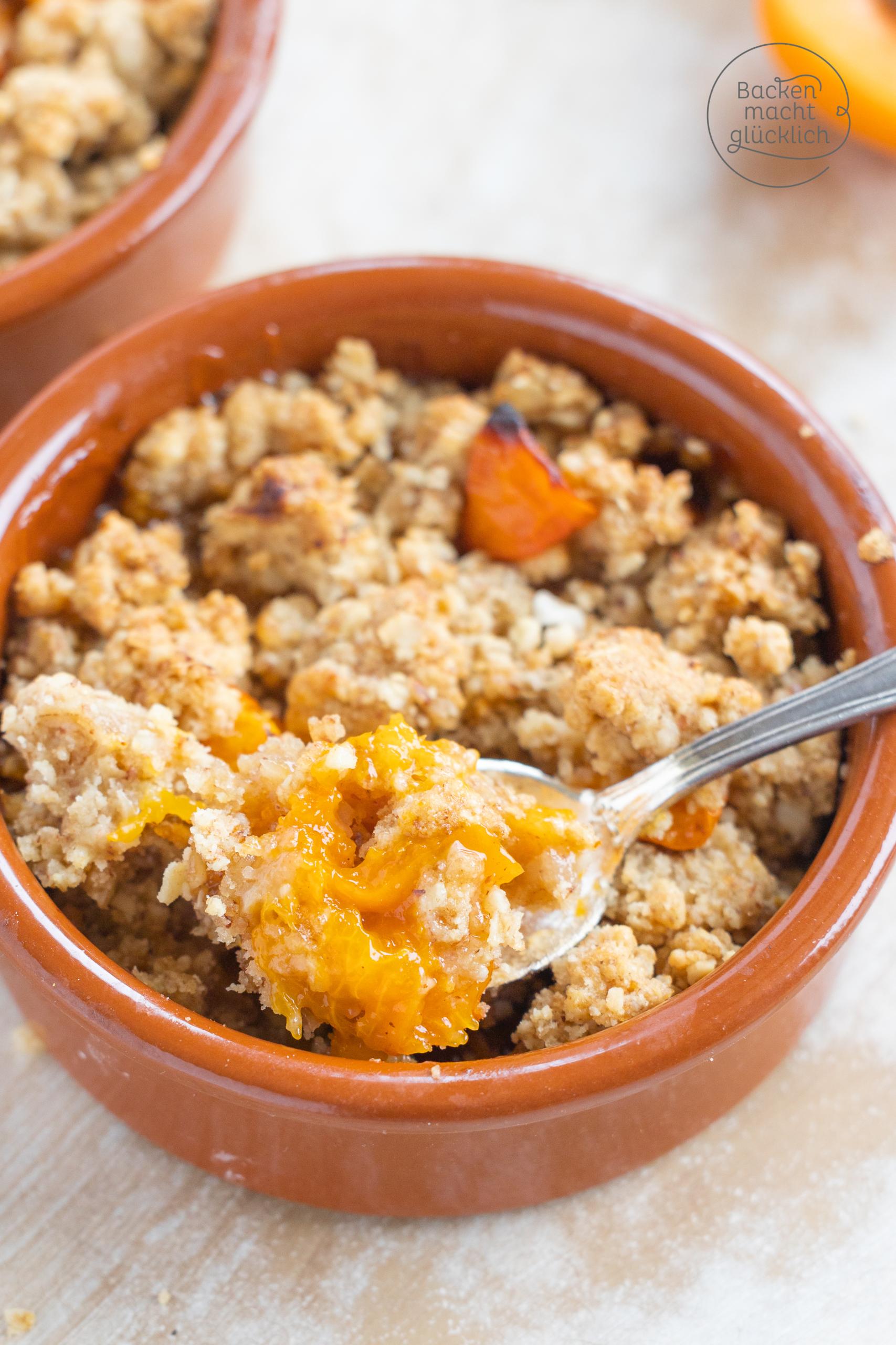 Crumble mit Aprikosen