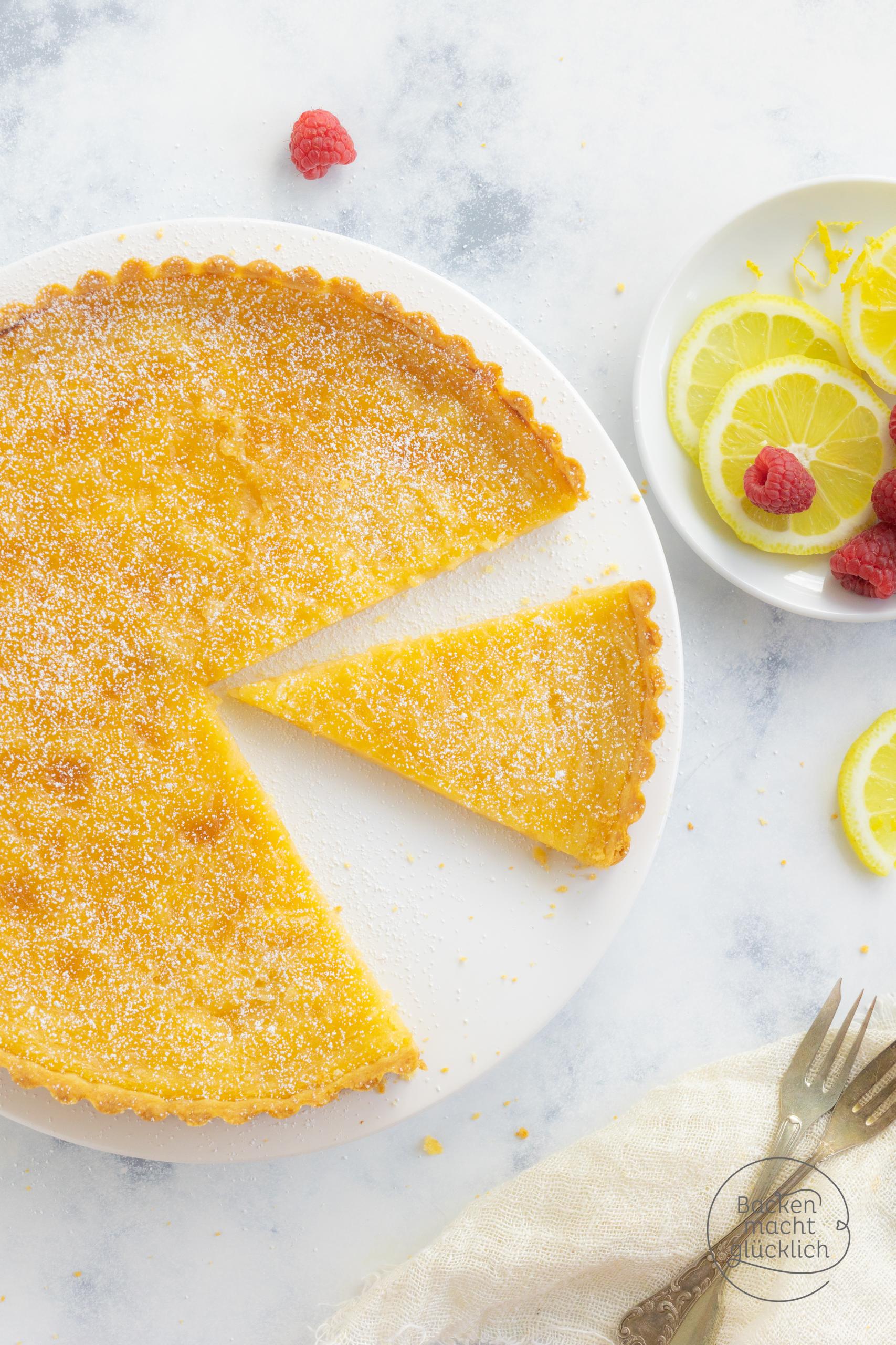 einfache Tarte au citron