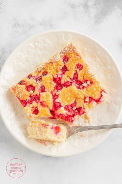 Johannisber-Blechkuchen Schmand