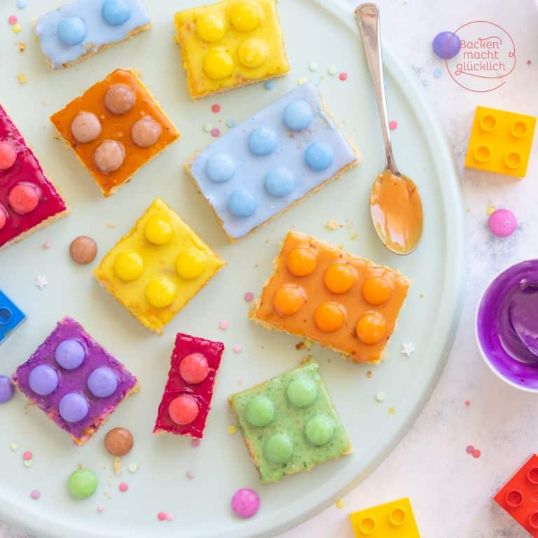 Einfacher Lego-Kuchen vom Blech