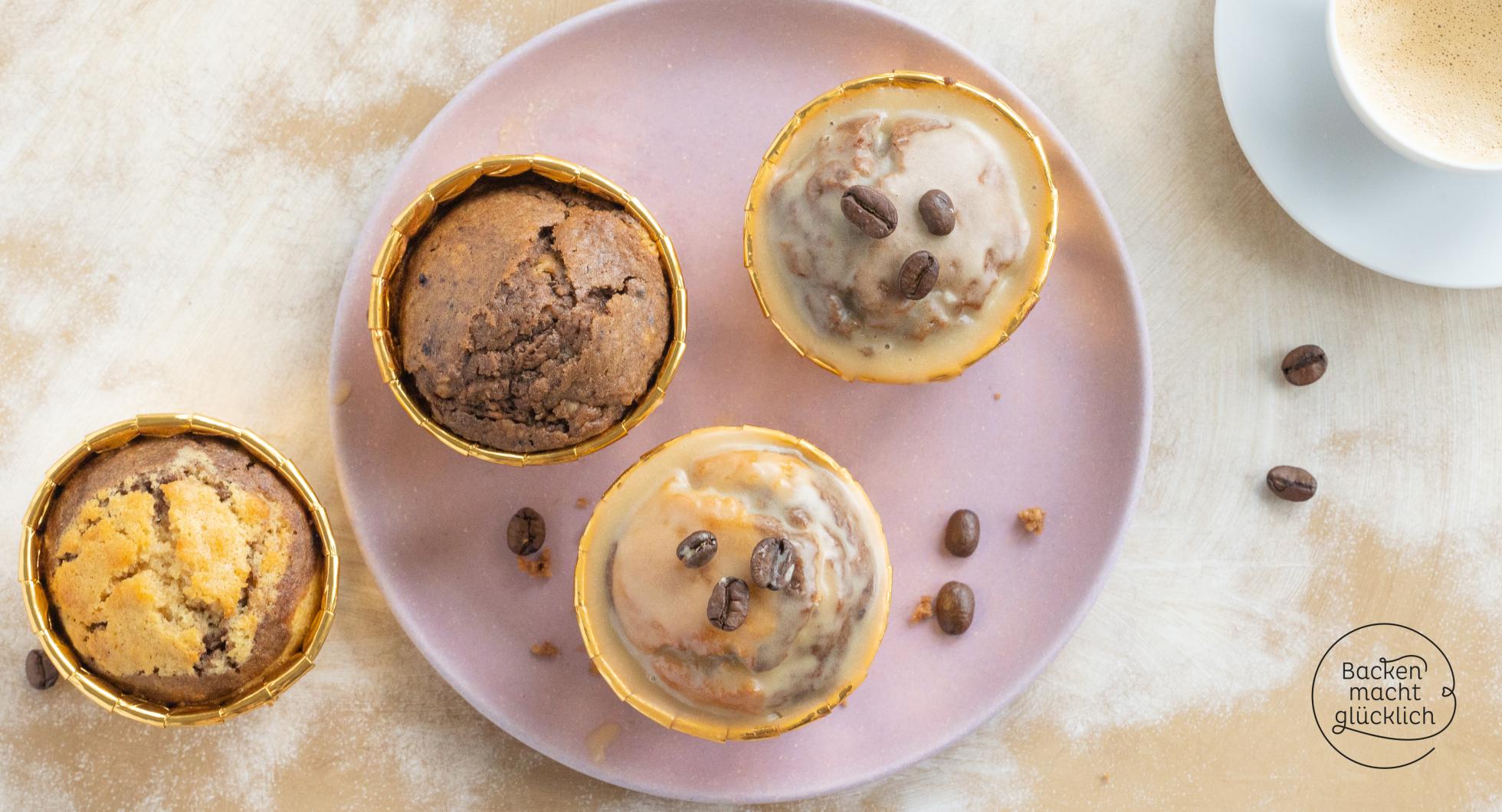 Kaffee-Muffins: super saftig &amp; schnell | Backen macht glücklich