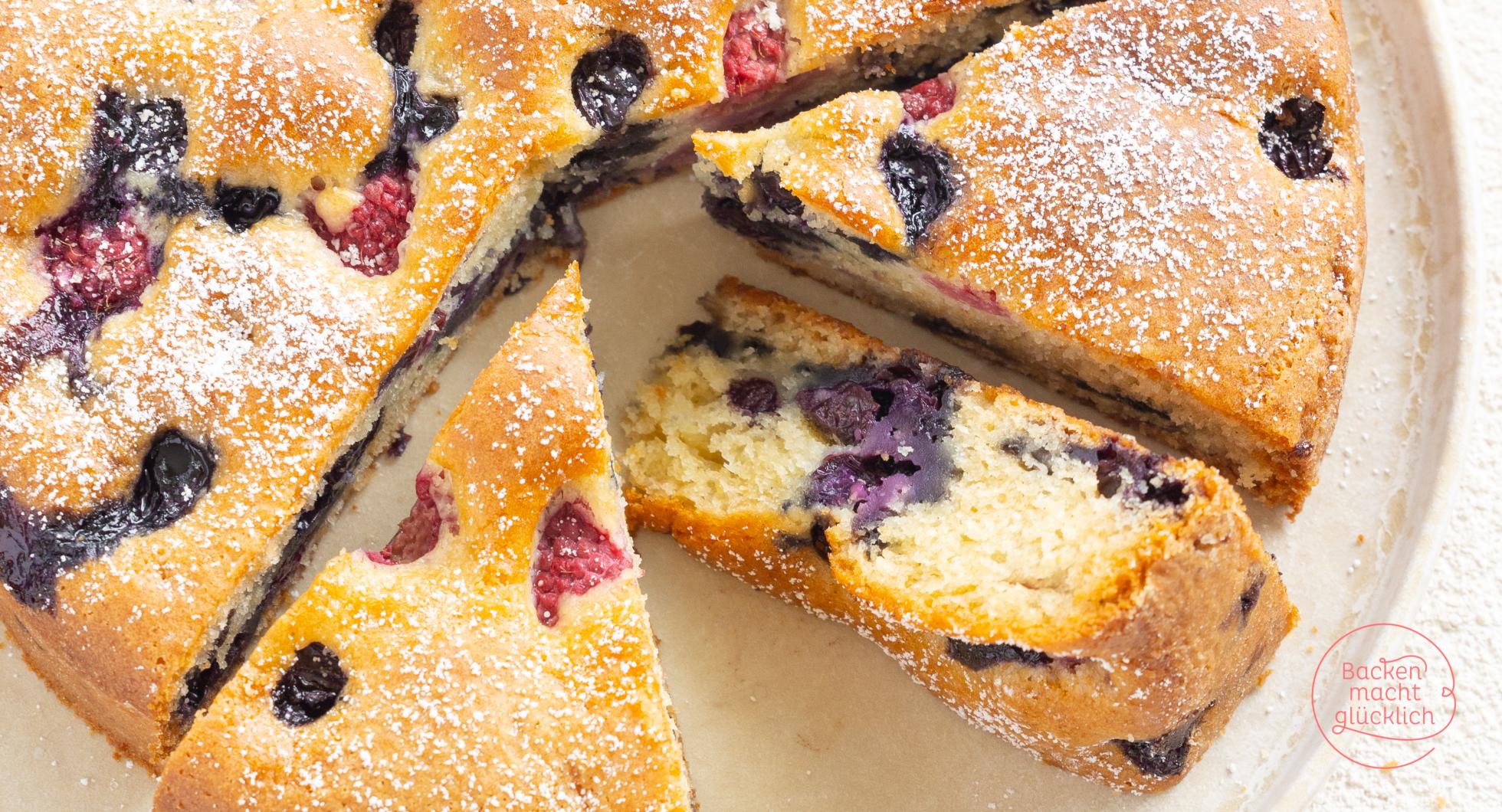 Veganer Beerenkuchen | Backen macht glücklich