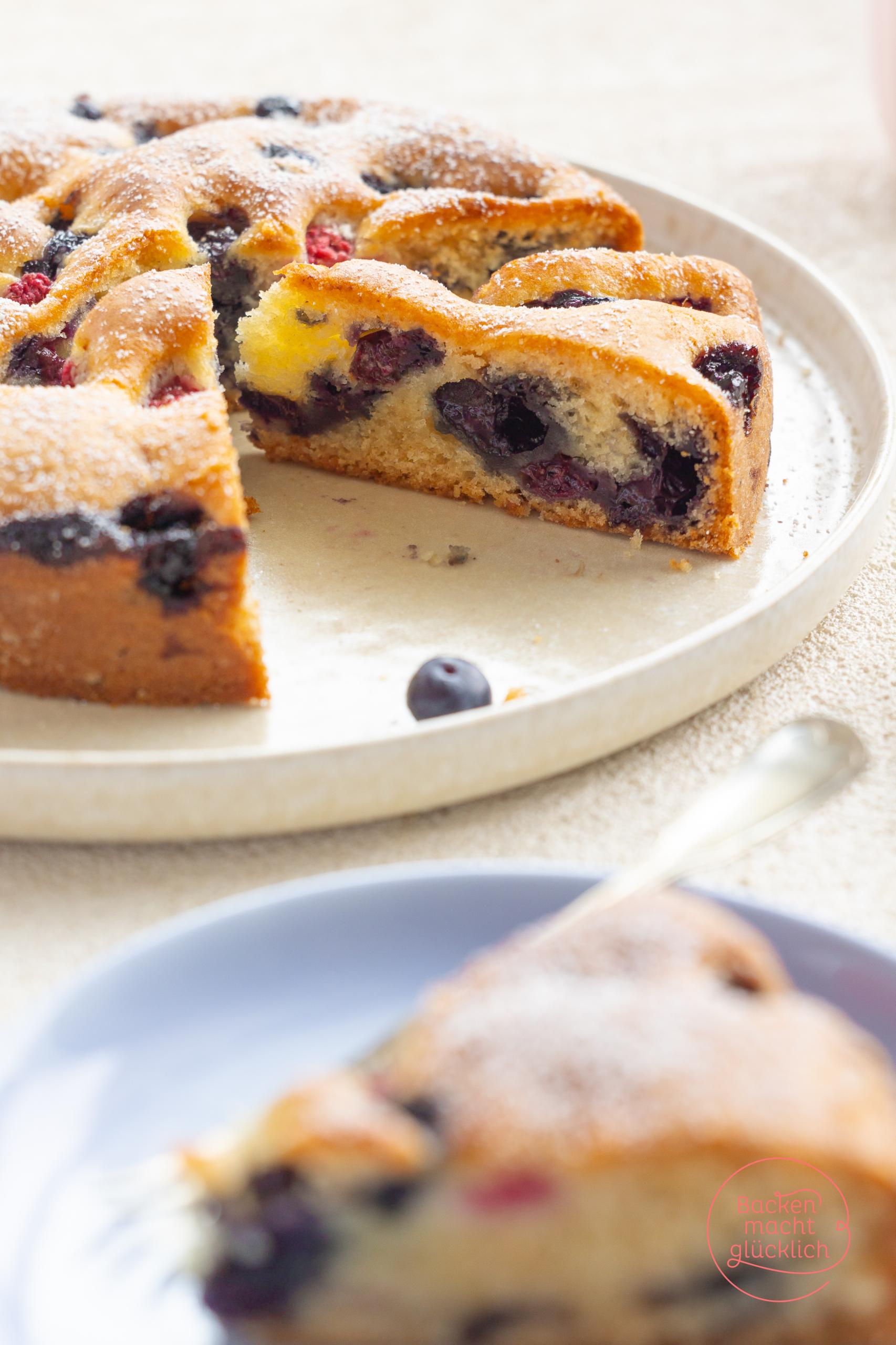 veganer Blaubeerkuchen