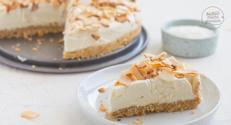 No Bake Kokos Cheesecake