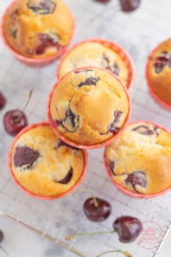 saftige Kirschmuffins