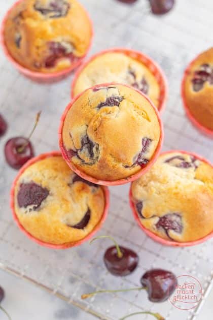 saftige Kirschmuffins