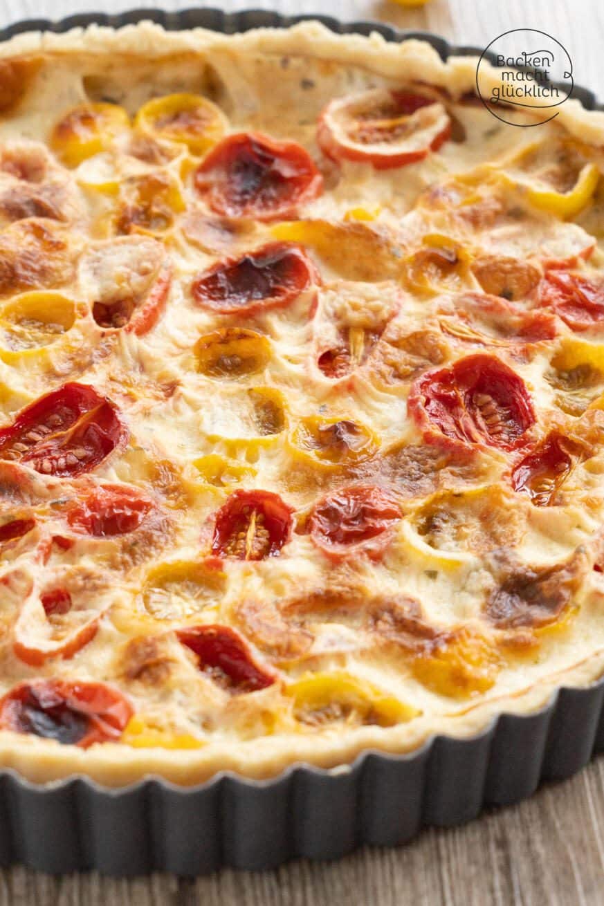 Vegane Tomatenquiche | Backen macht glücklich Vegane Tomatenquiche | Backen macht glücklich