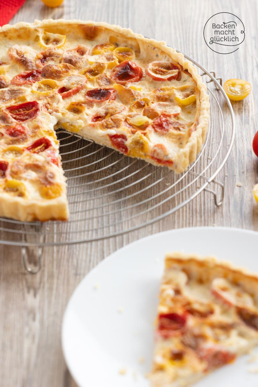Vegane Tomatenquiche | Backen macht glücklich