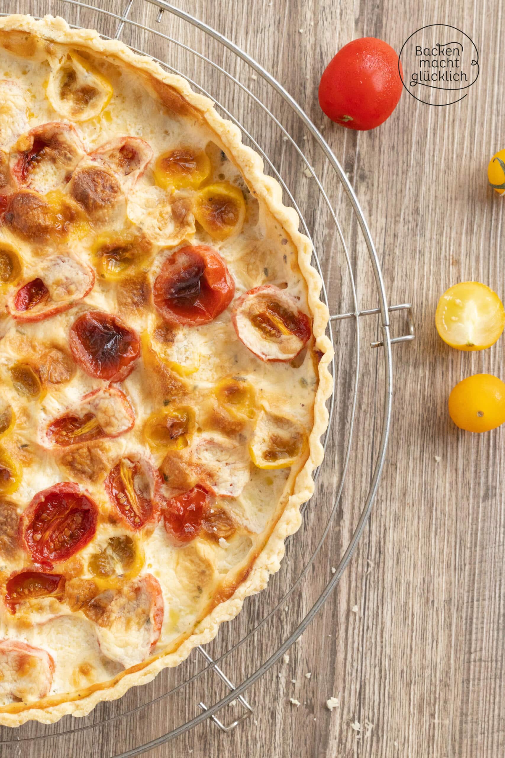 vegane Tomaten Quiche