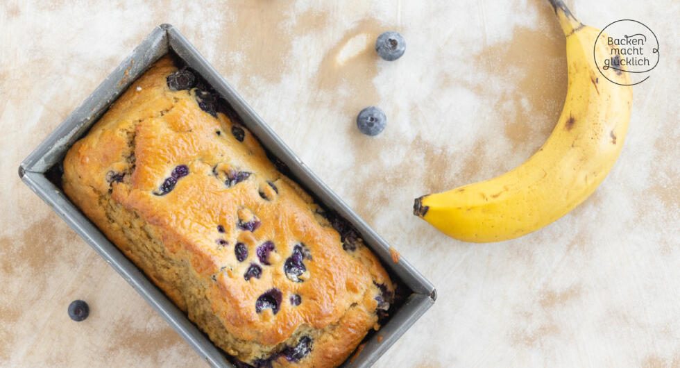 Bananen Beerenkuchen ohne Zucker