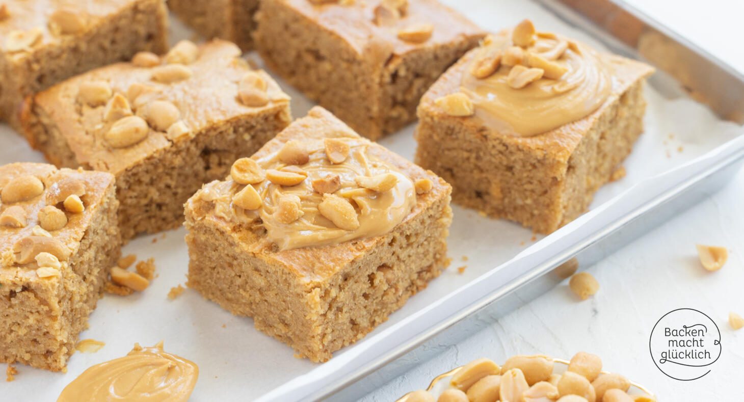 Low Carb Erdnussbutter-Kuchen | Backen macht glücklich