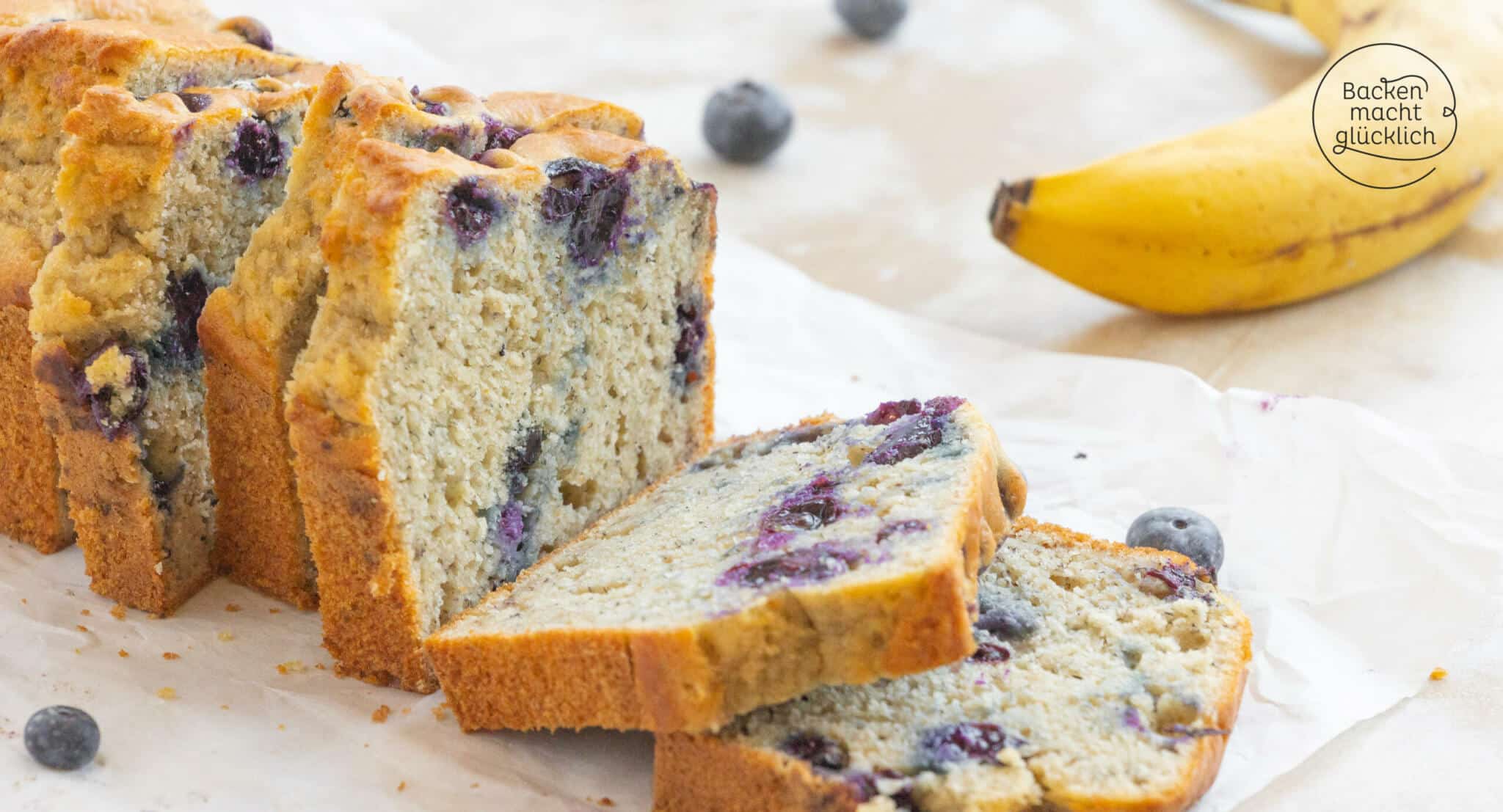 gesundes Bananen-Beeren-Brot