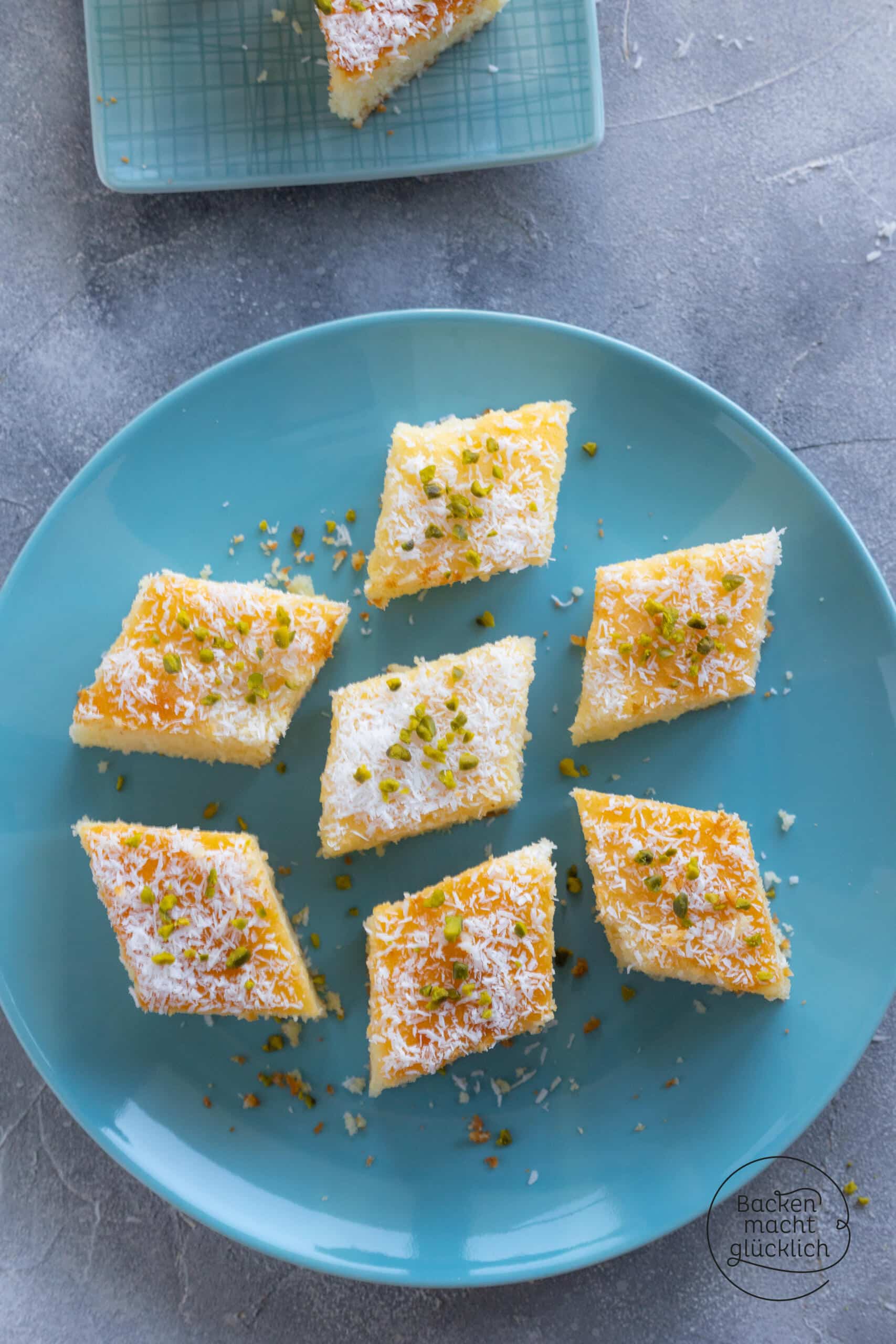 saftiger schneller Grießkuchen