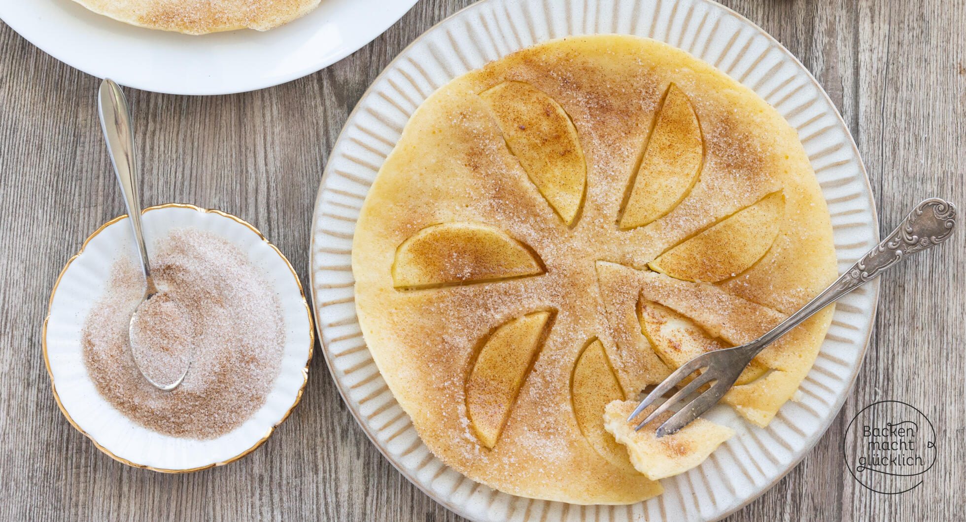 Einfache Apfelpfannkuchen | Backen macht glücklich