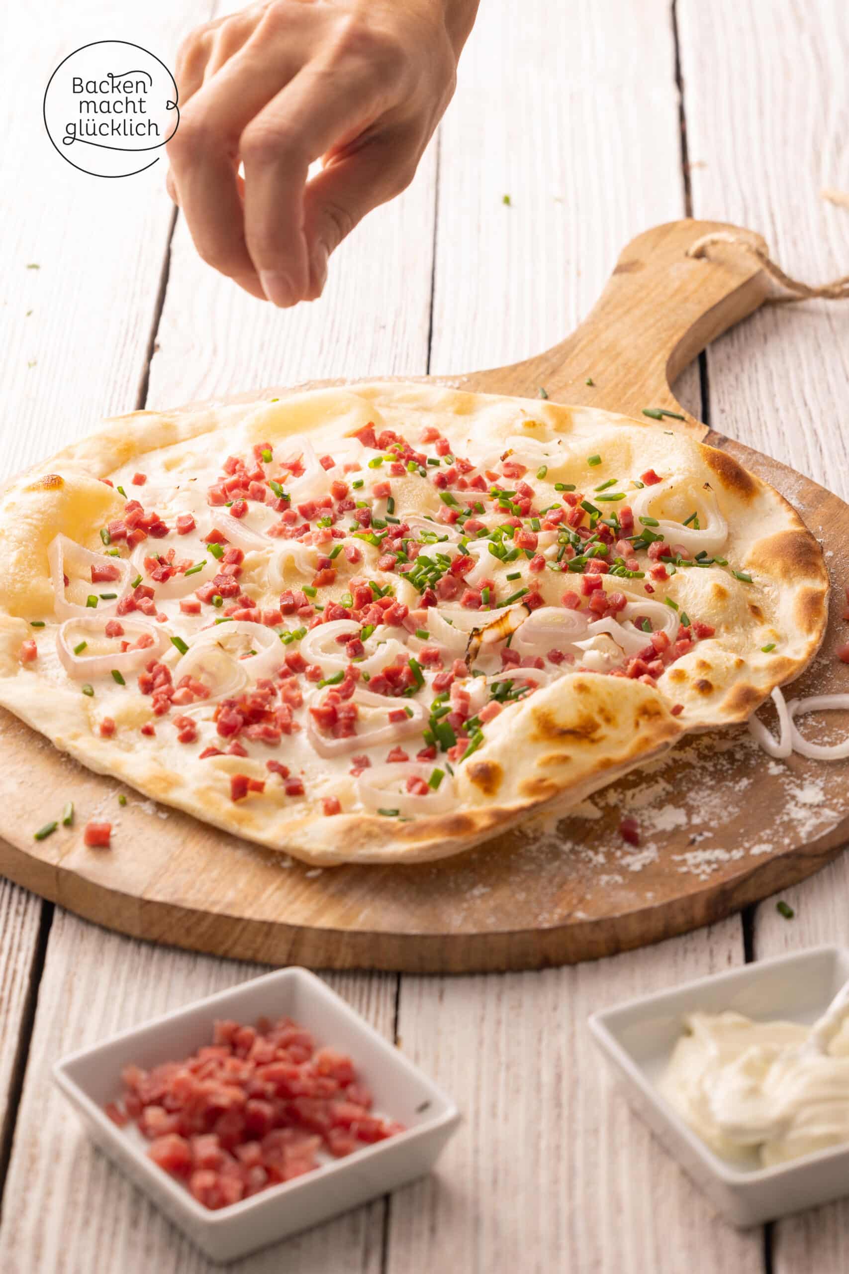 einfacher Flammkuchen