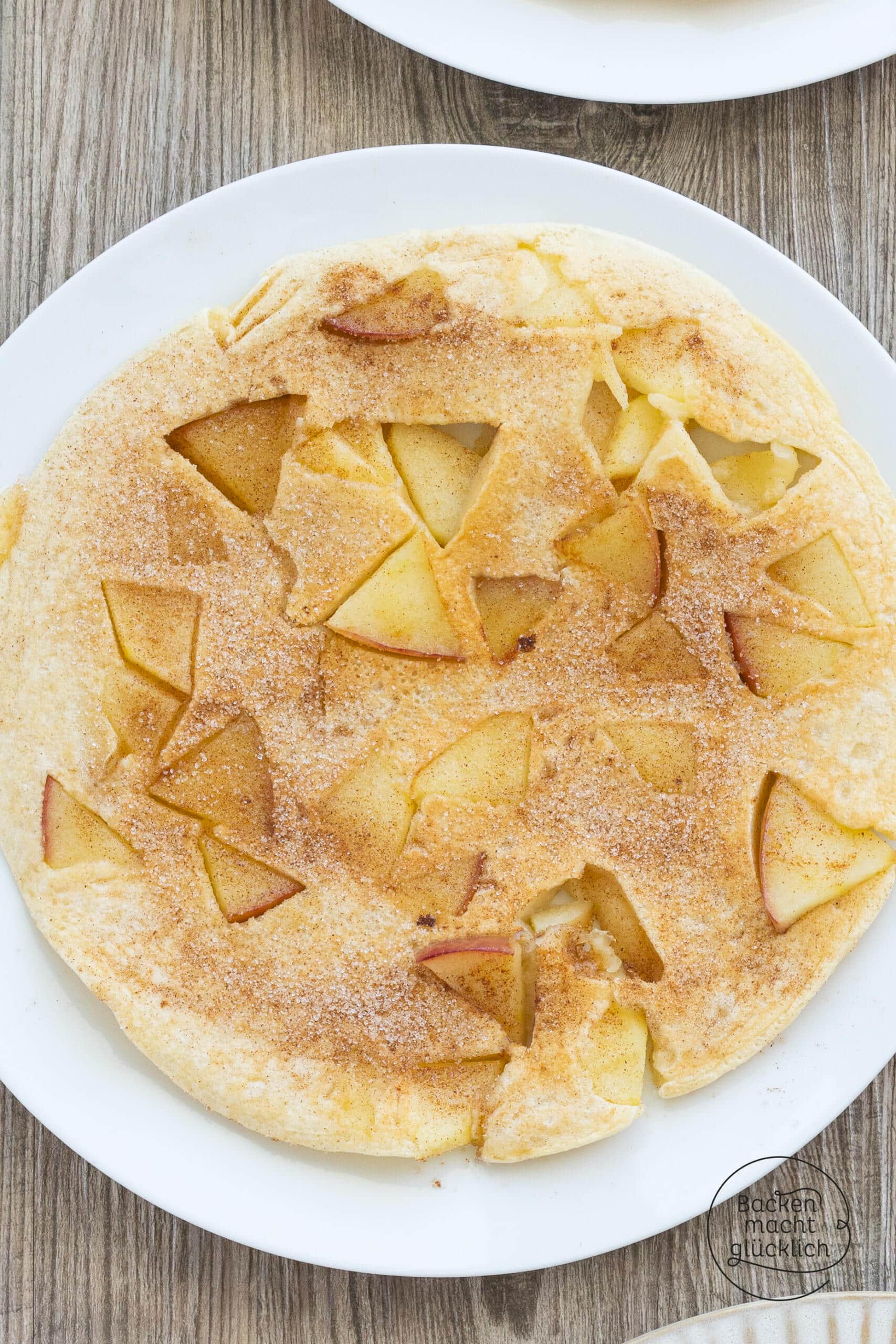 fluffiger Apfel Pfannkuchen