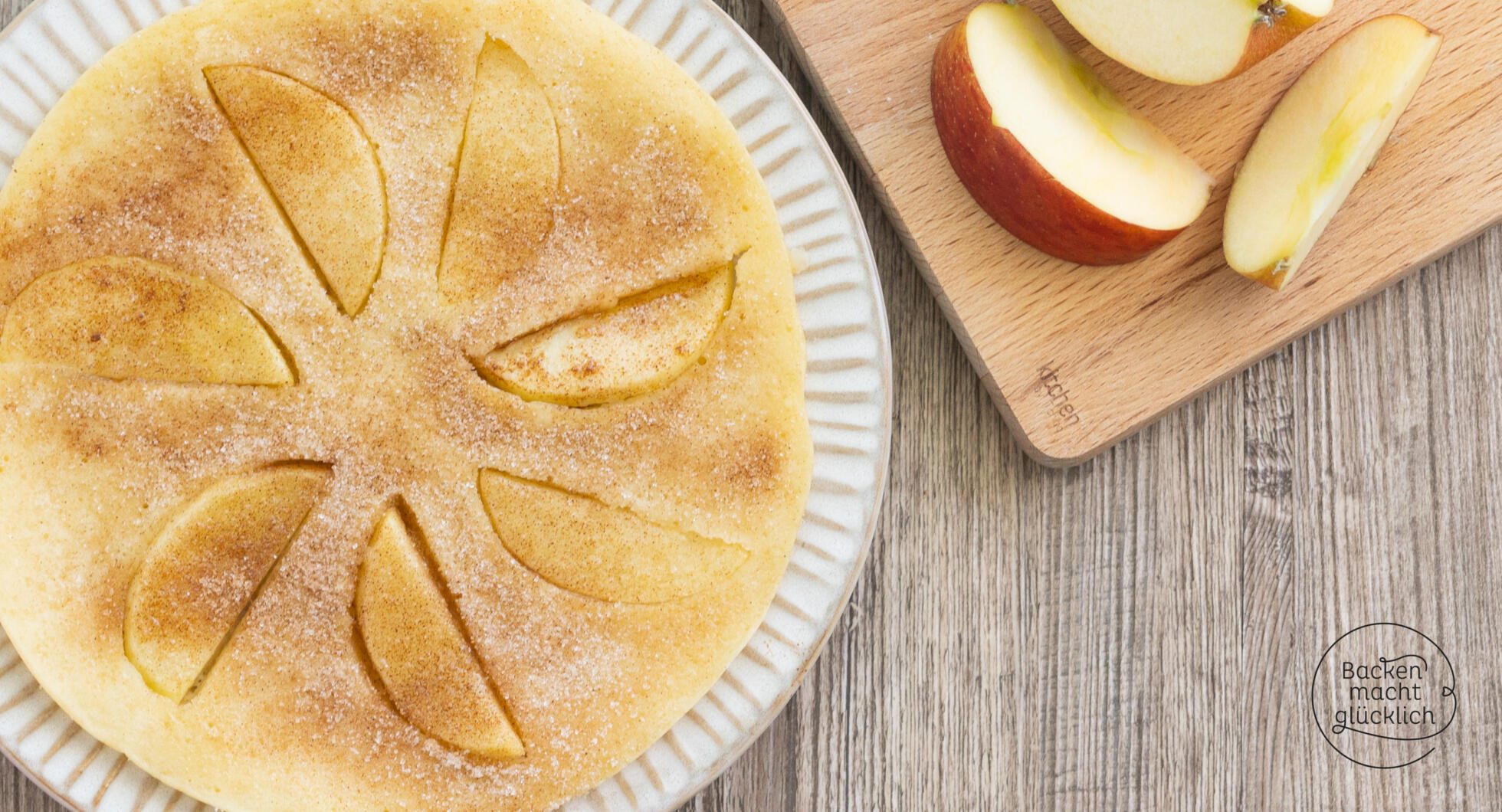 Einfache Apfelpfannkuchen | Backen macht glücklich