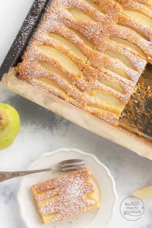 Birnen-Blechkuchen