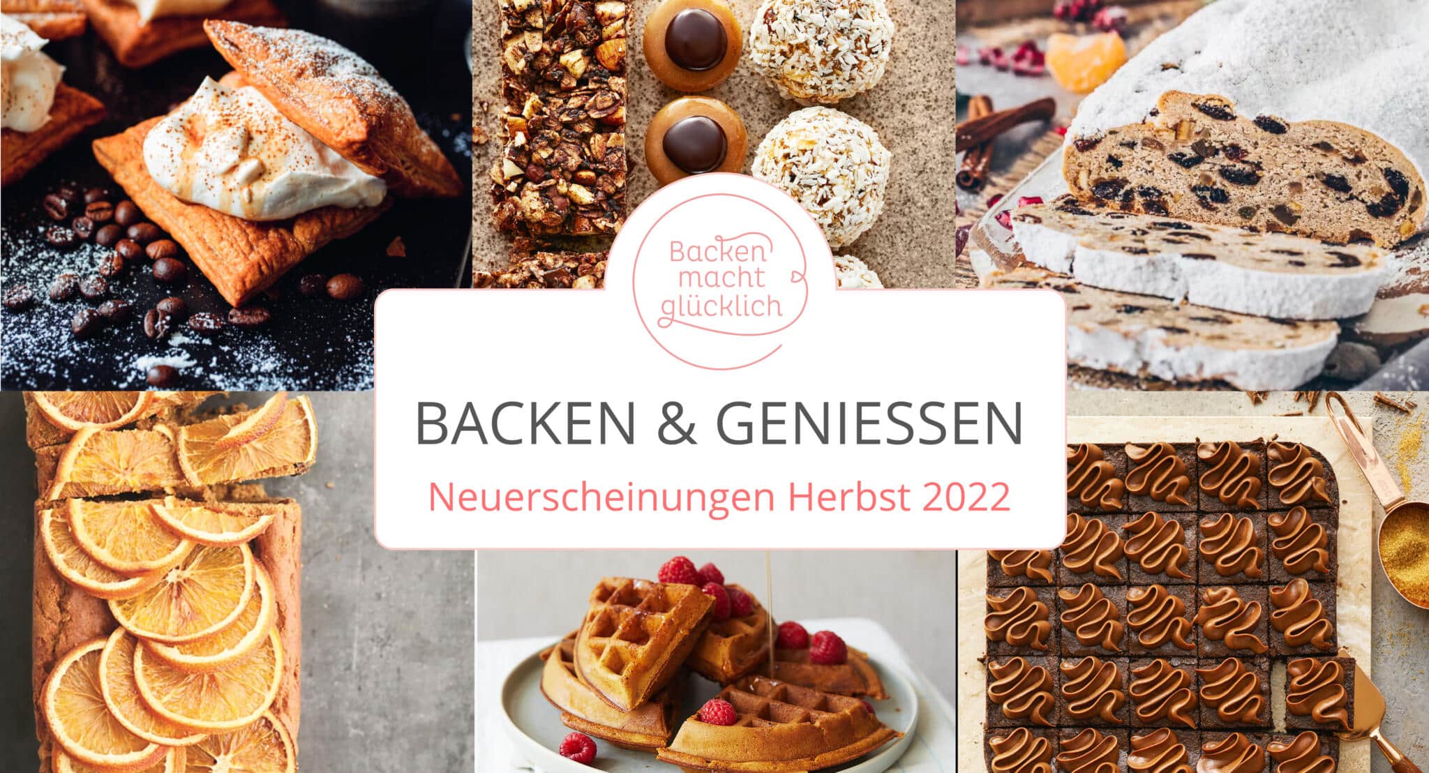 Lesegenuss: Neue Backbücher im Herbst & Winter 2022
