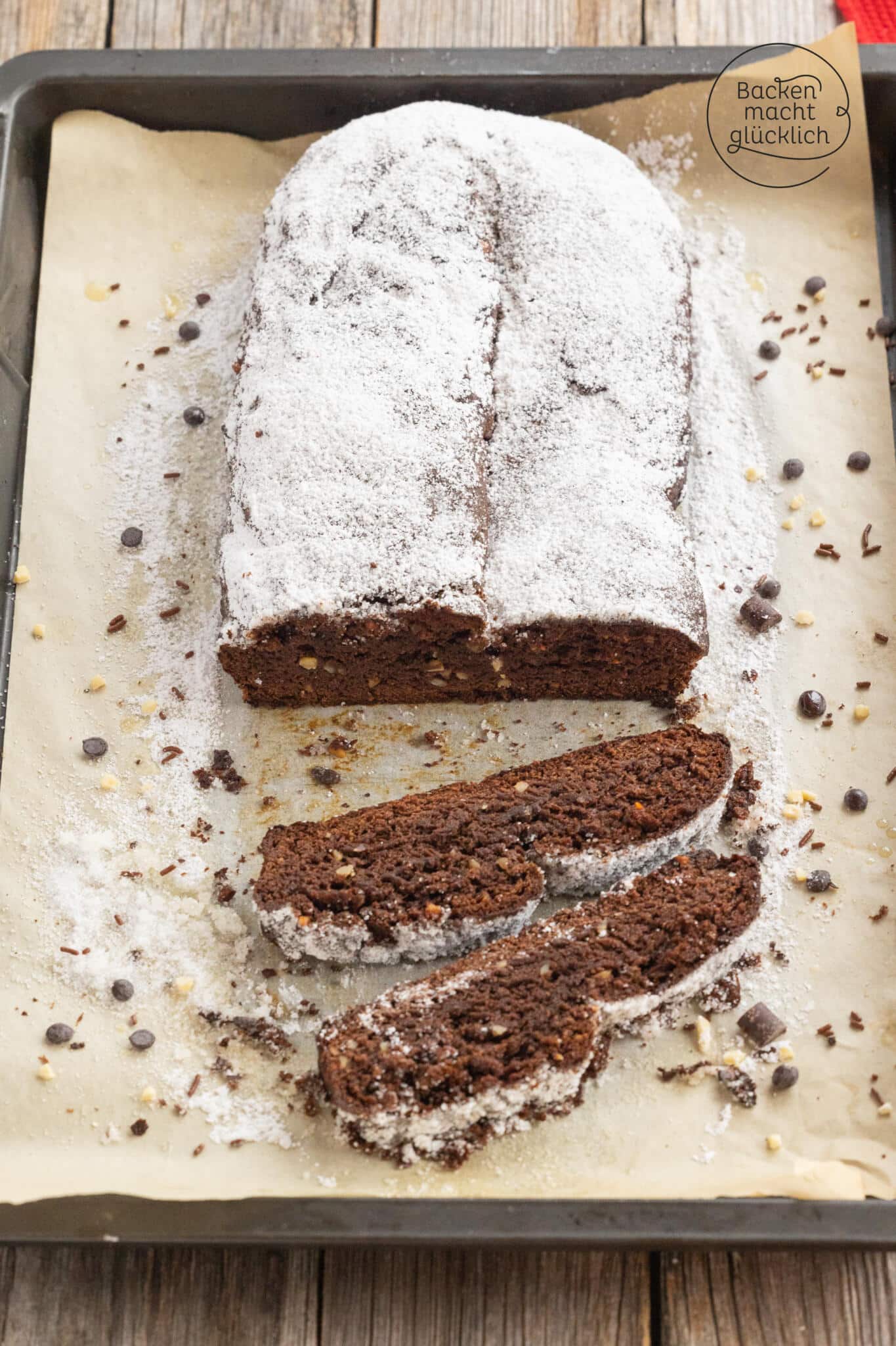 Christstollen mit Schokolade