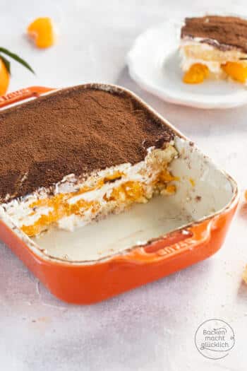 Mandarinentiramisu ohne Eier