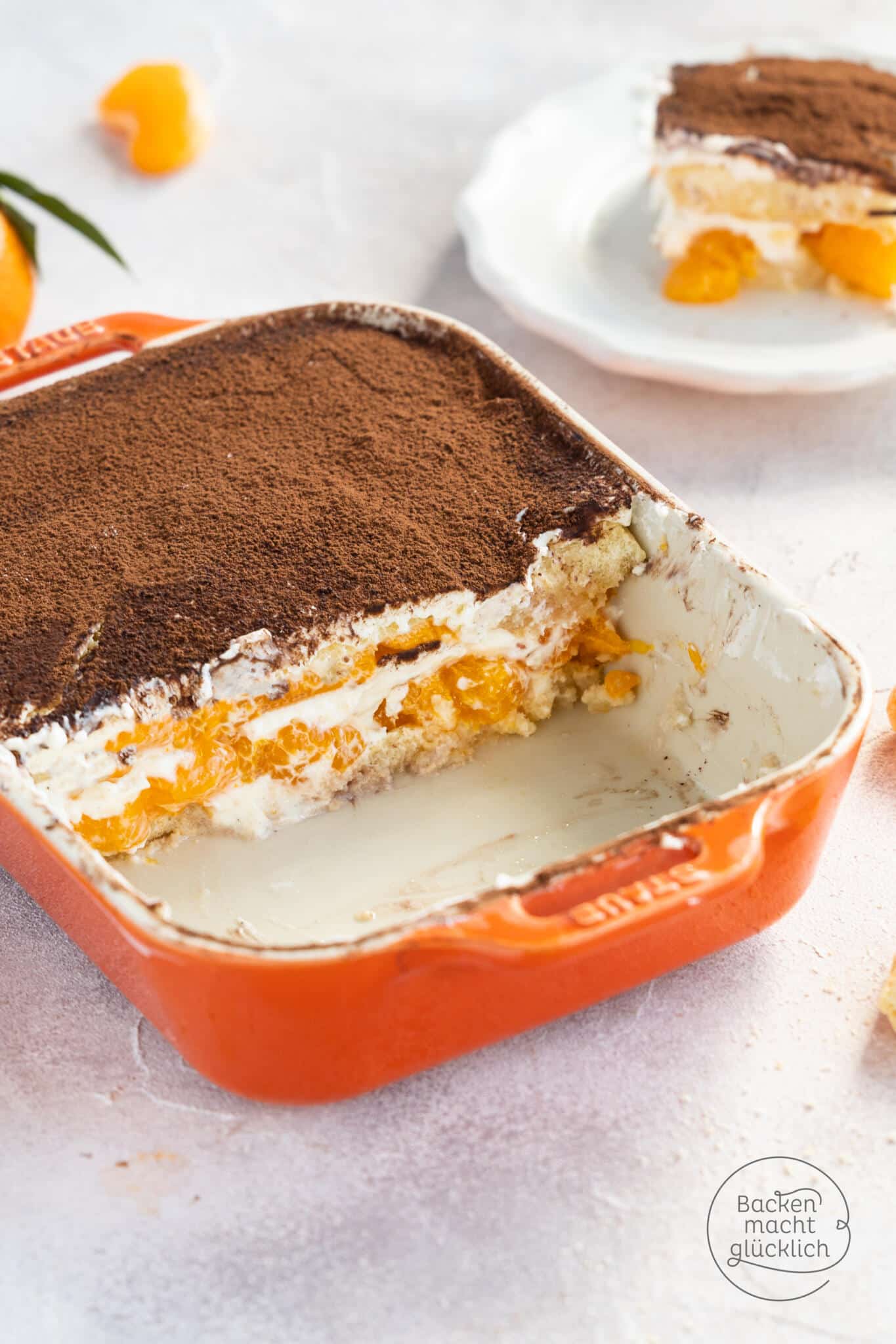 Mandarinentiramisu ohne Eier