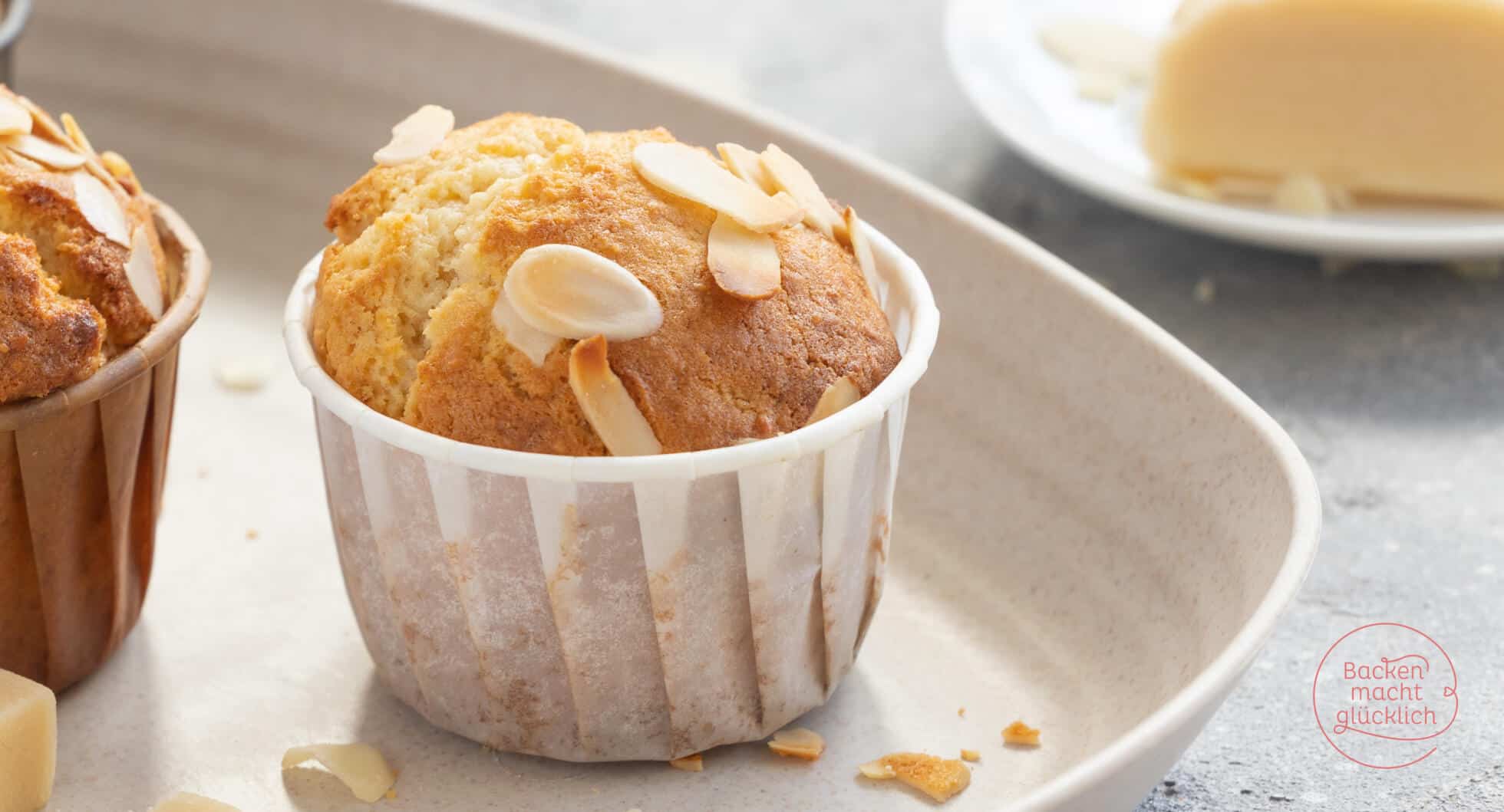 Schnelle Marzipan-Muffins | Backen macht glücklich