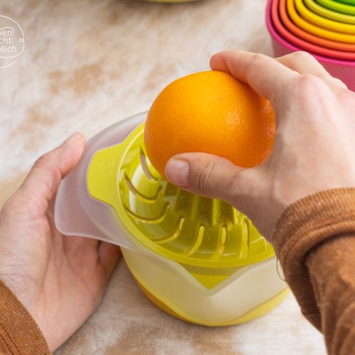 Orangenplätzchen Saftpresse