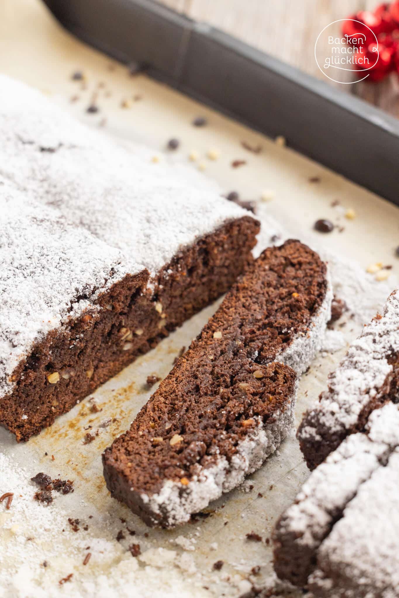 Stollen mit Schokolade