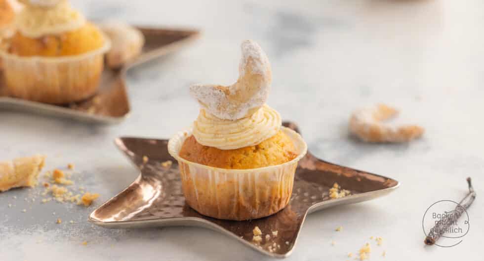 Cupcakes mit Vanillekipferl