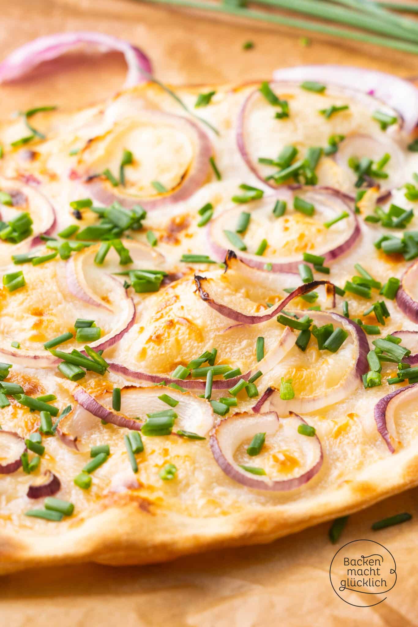 vegetarisches Flammkuchen Rezept