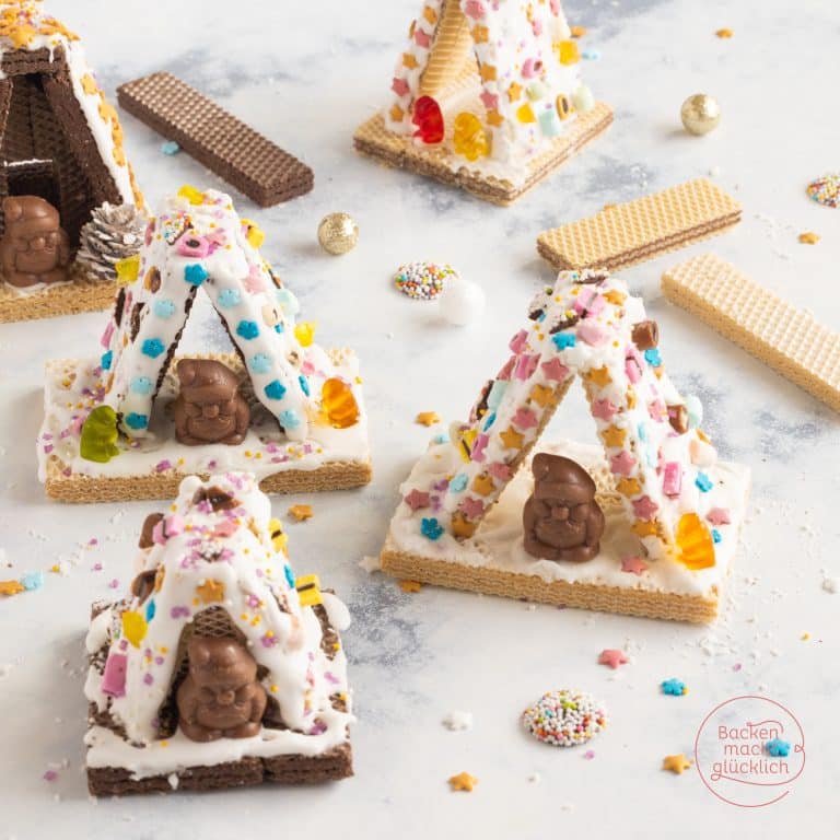 Witzige weihnachtliche Knusperhäuschen