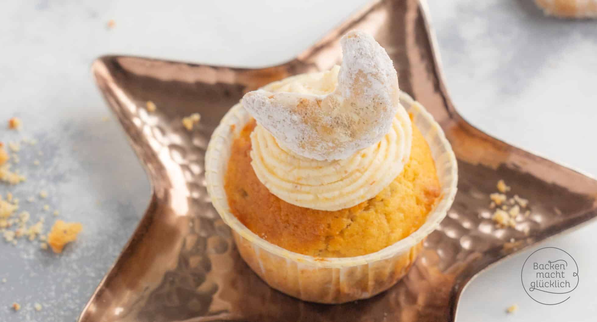 Vanillekipferl-Cupcakes | Backen macht glücklich