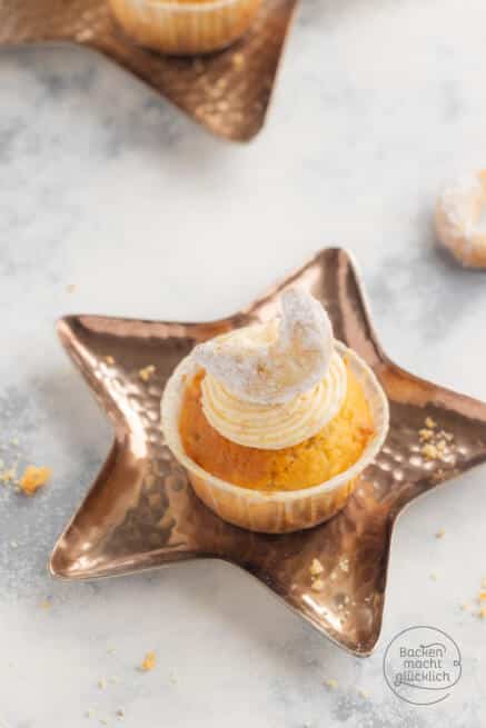 Vanillekipferl-Cupcakes | Backen macht glücklich