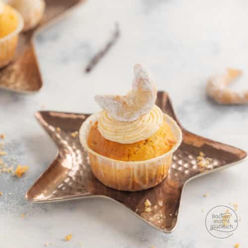 Vanillekipferl-Cupcakes | Backen macht glücklich