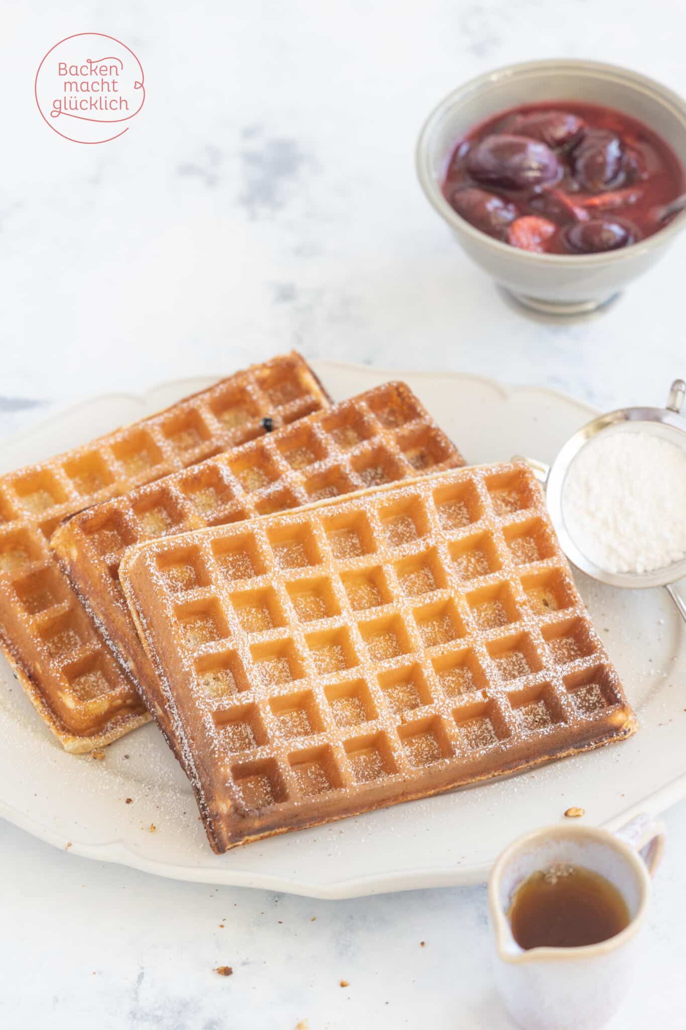 belgische Waffeln mit Backpulver