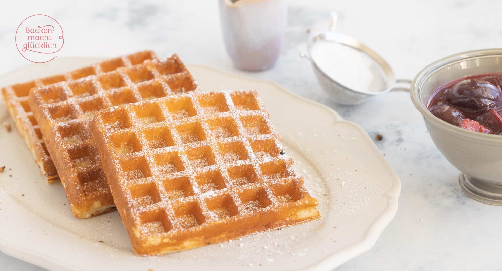 einfaches rezept für belgische waffeln