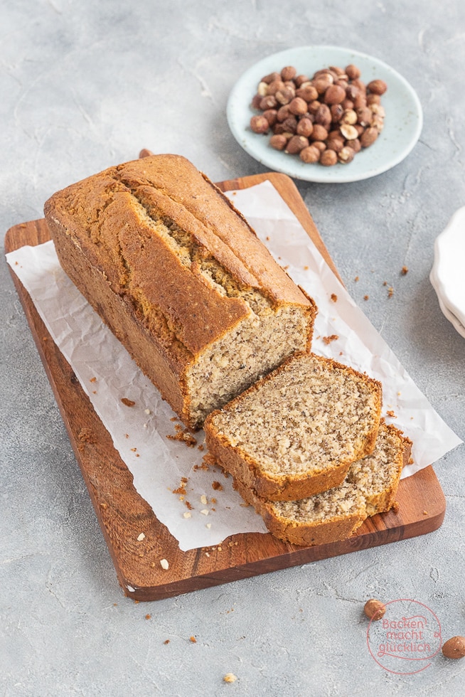 einfacher saftiger Haselnusskuchen