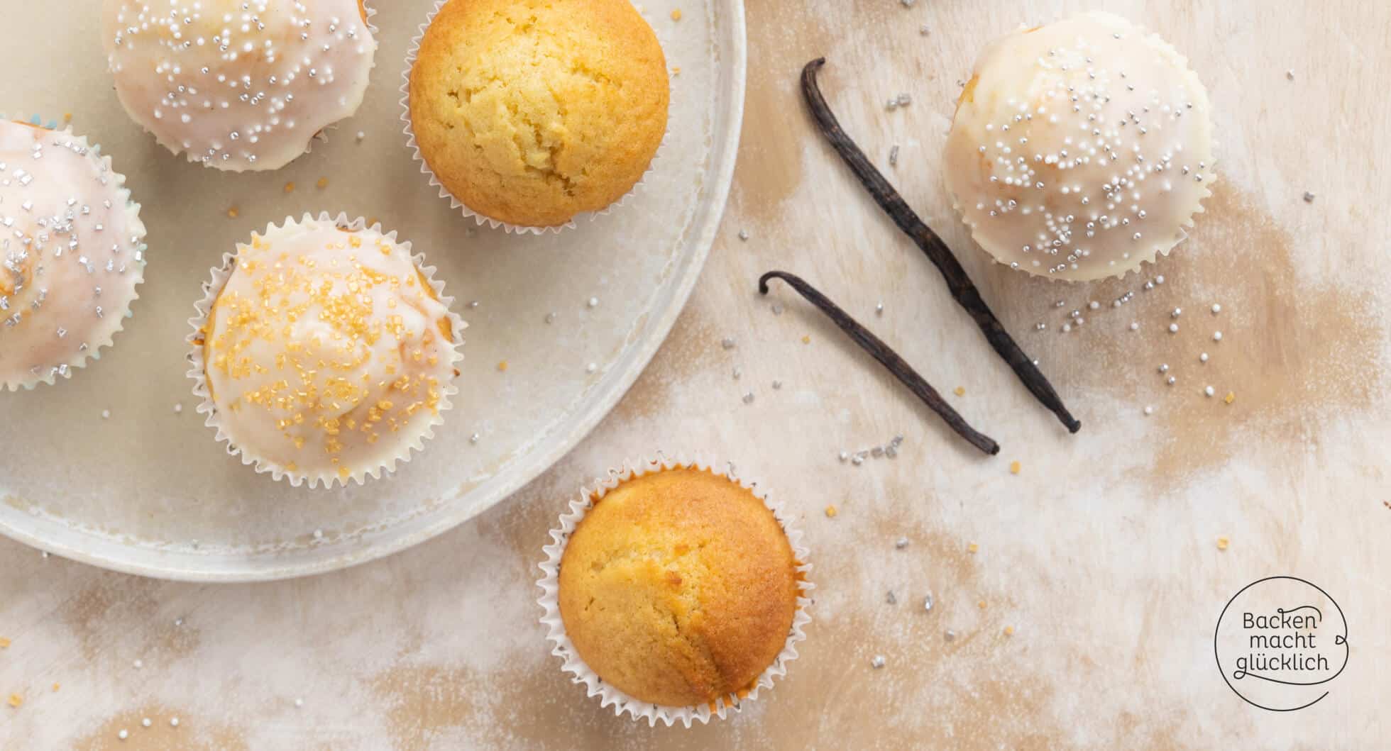 Vanille-Muffins: Das beste Rezept | Backen macht glücklich