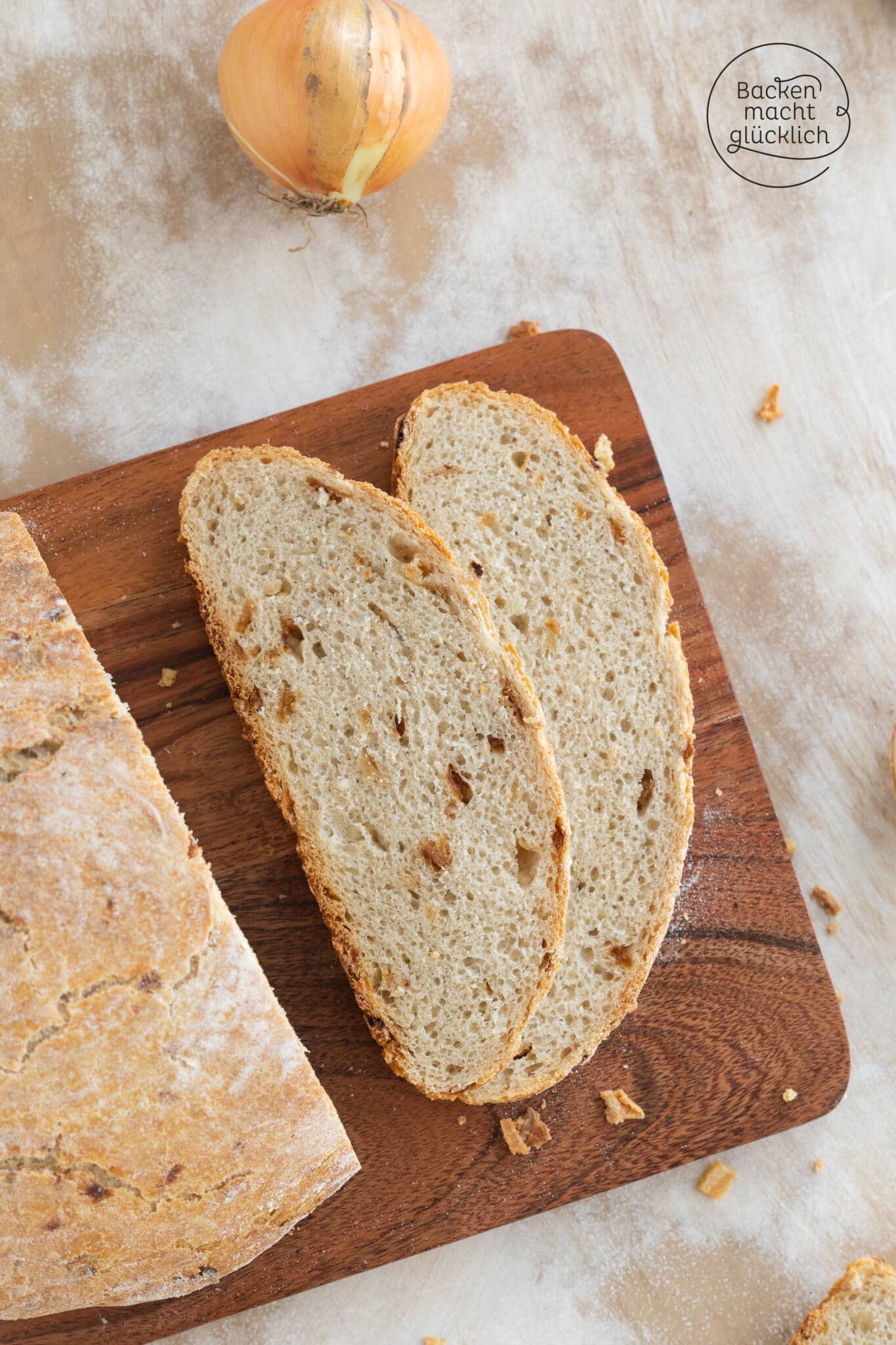 Zwiebelbrot frische Zwiebeln