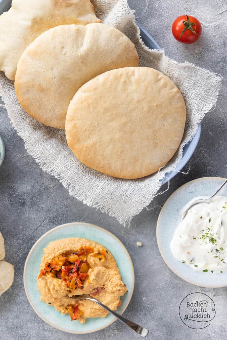Pita Brot Rezept Das Geheimnis Luftig Leichter Taschen Aus Der Eigenen Backstubefeed