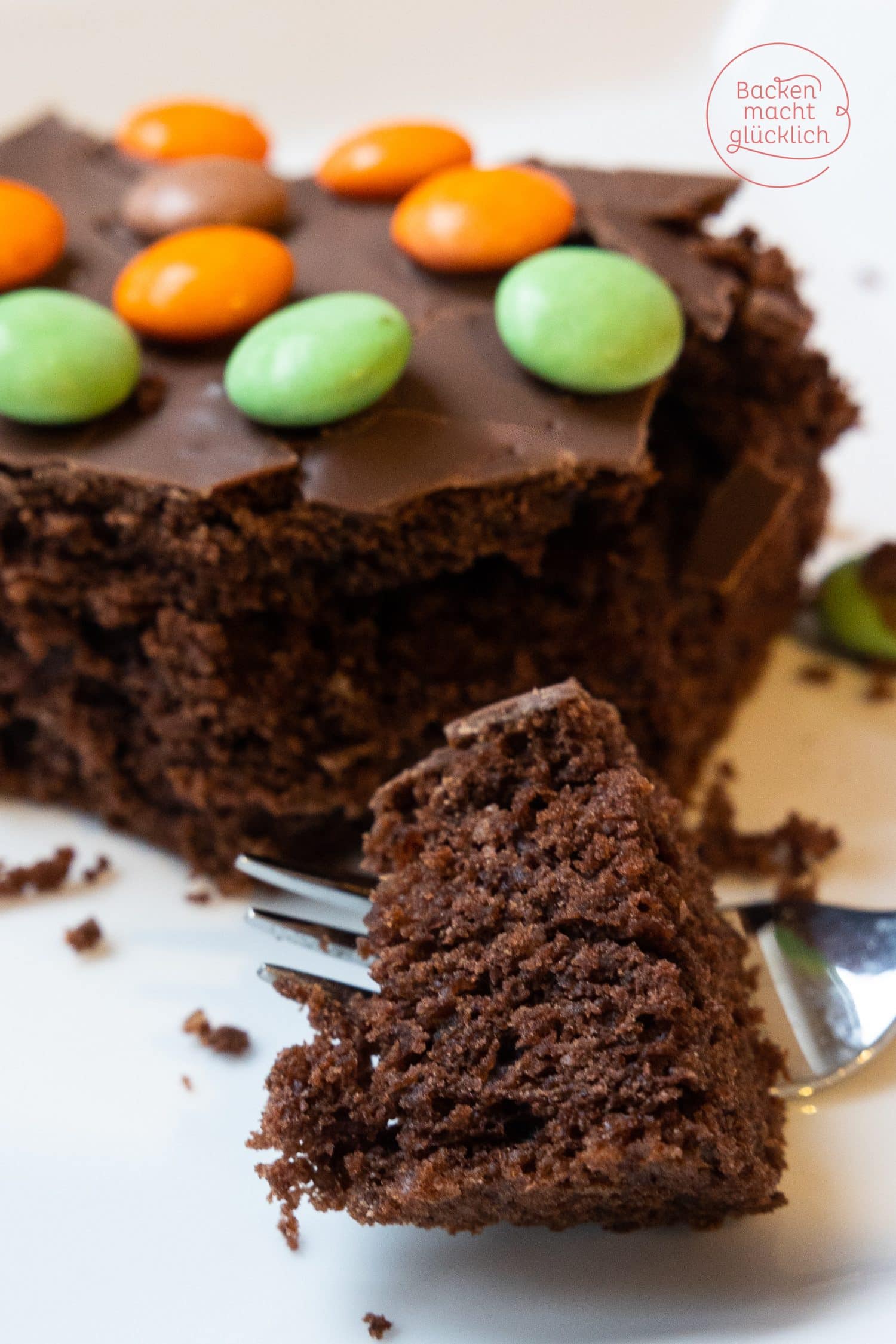 Wunderschne Schokokuchen Mit Smarties Ebenbild