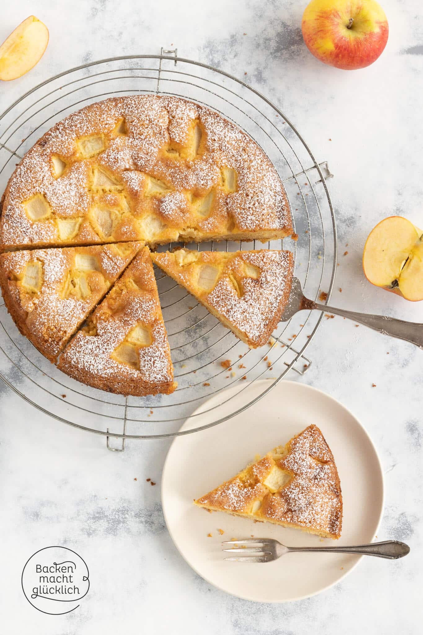 Apfelkuchen ohne Gluten