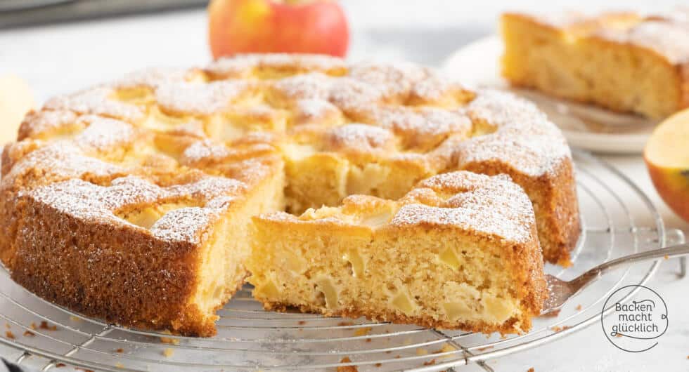glutenfreier Kuchen mit Äpfeln