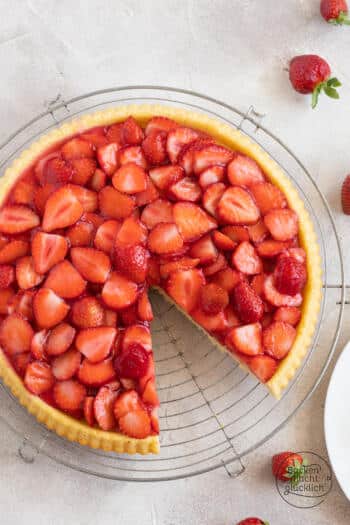 klassischer Erdbeerkuchen